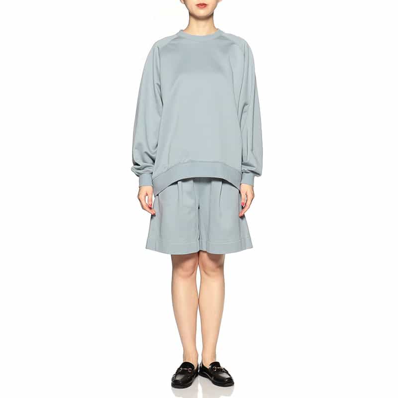 SYNE TOKYO シン トウキョウ×翁安芸氏 コラボレートキュロットパンツ LIGHT BLUE