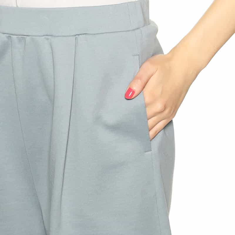 SYNE TOKYO シン トウキョウ×翁安芸氏 コラボレートキュロットパンツ LIGHT BLUE