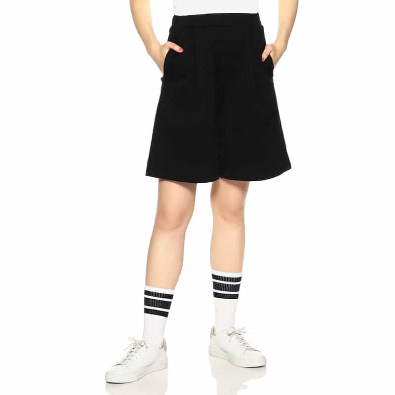 SYNE TOKYO シン トウキョウ×翁安芸氏 コラボレートキュロットパンツ BLACK