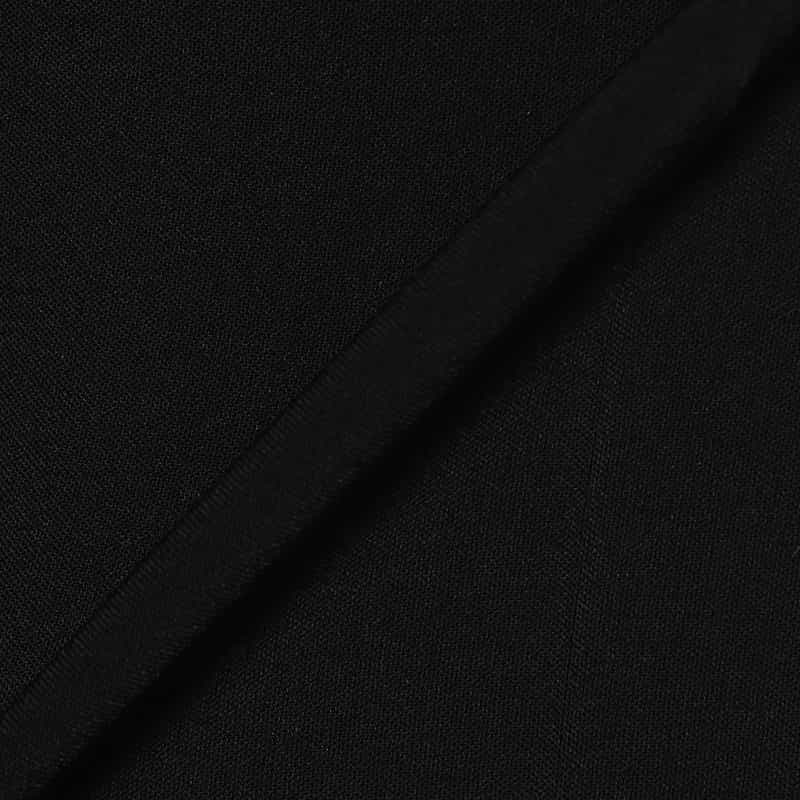 BARNEYS NEW YORK ウォッシャブルハイウエストワイドパンツ BLACK