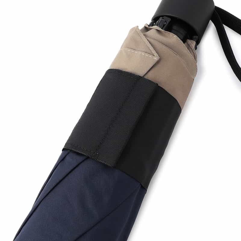BARNEYS NEW YORK バックプロテクト　フォールディングアンブレラ NAVY