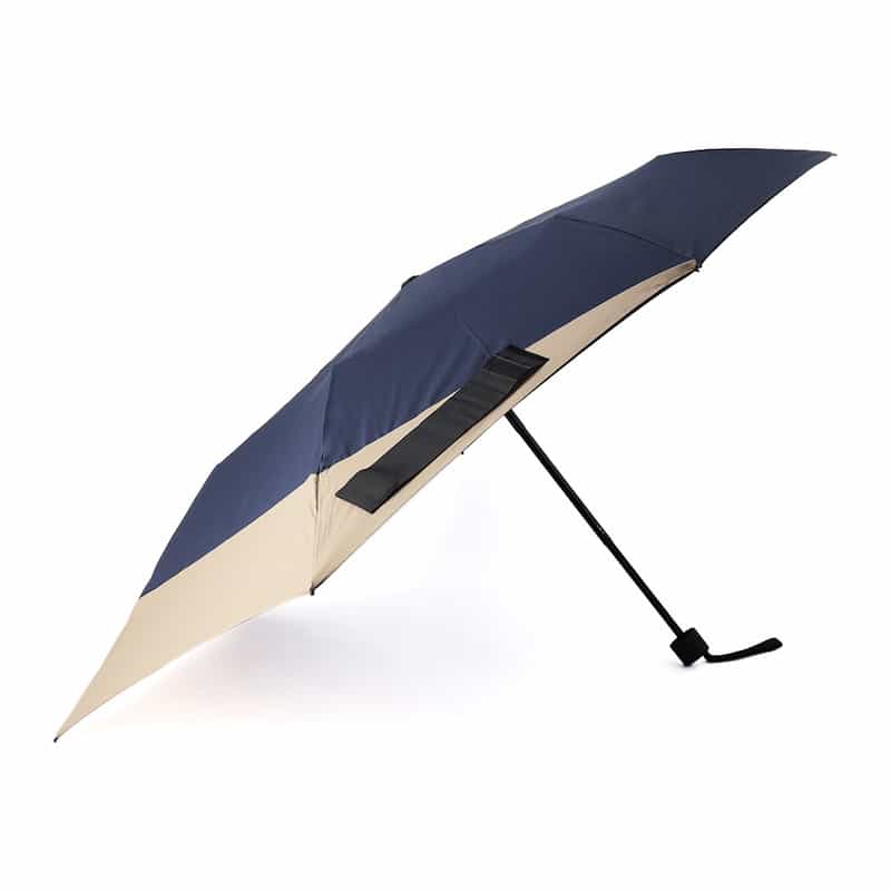 BARNEYS NEW YORK バックプロテクト　フォールディングアンブレラ NAVY