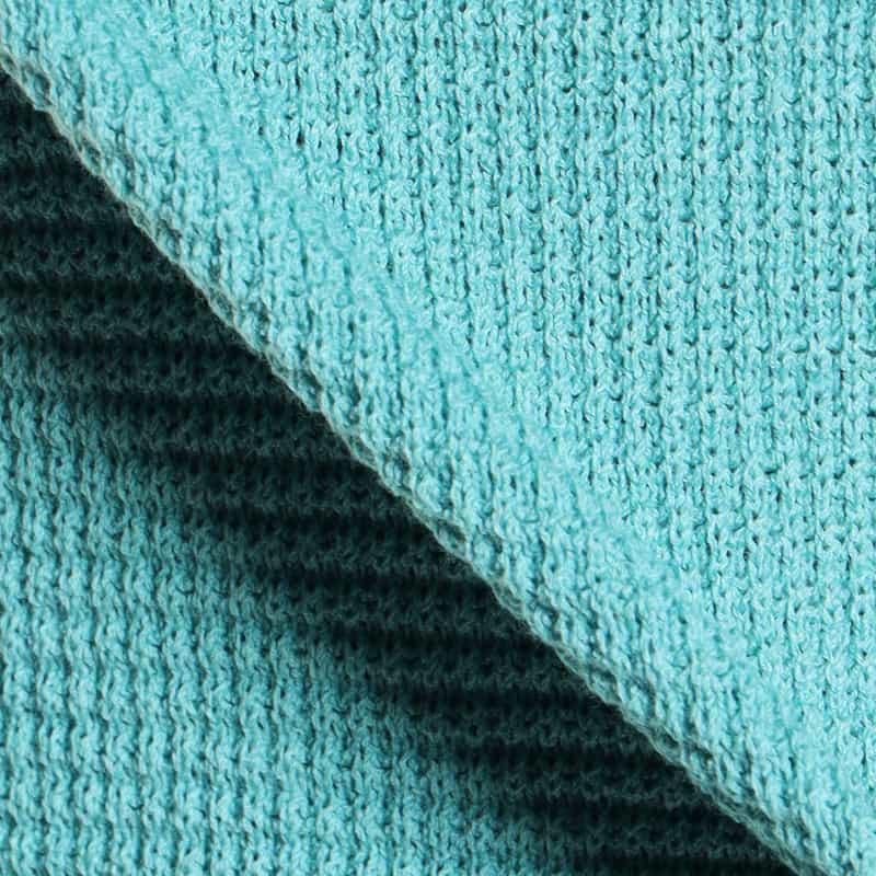 BARNEYS NEW YORK ワッフルニットTシャツ TURQUOISE