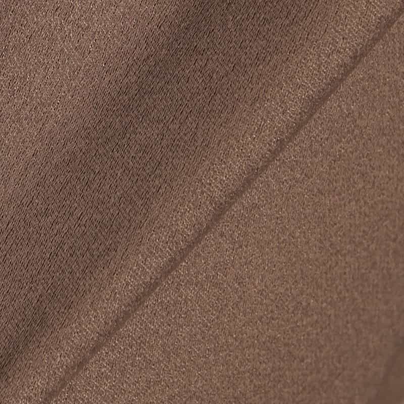 BARNEYS NEW YORK ウォッシャブルサテンワイドクロップドパンツ BROWN