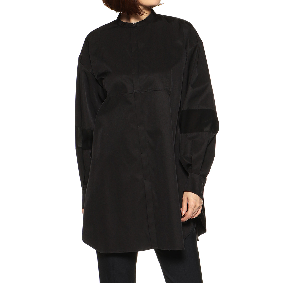 ウォッシャブル切替スリーブシャツ