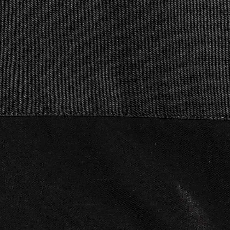 BARNEYS NEW YORK ウォッシャブル切替スリーブシャツ BLACK