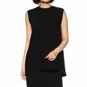 セットアップ ウォッシャブル バックジップAラインプルオーバーブラウス