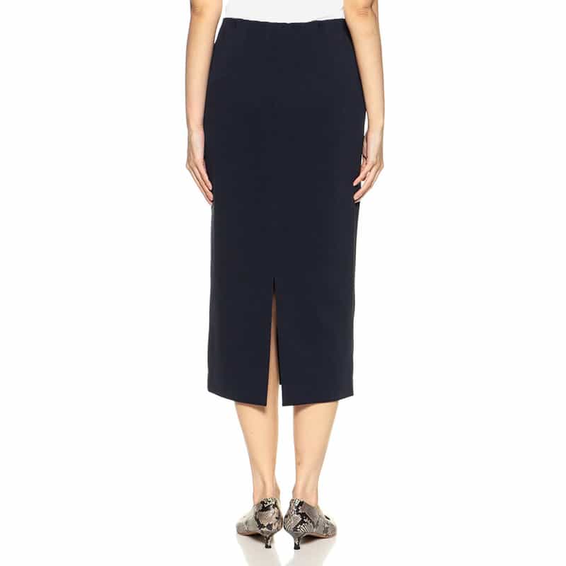 BARNEYS NEW YORK ウォッシャブル スクーバニットタイトスカート NAVY