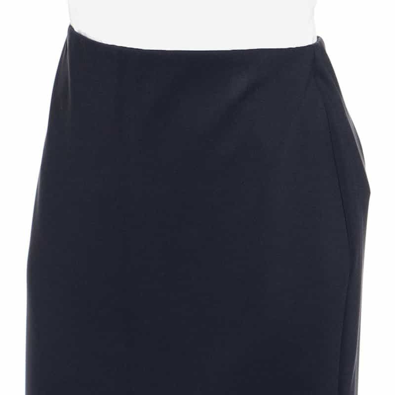 BARNEYS NEW YORK ウォッシャブル スクーバニットタイトスカート NAVY