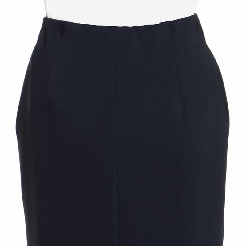 BARNEYS NEW YORK ウォッシャブル スクーバニットタイトスカート NAVY