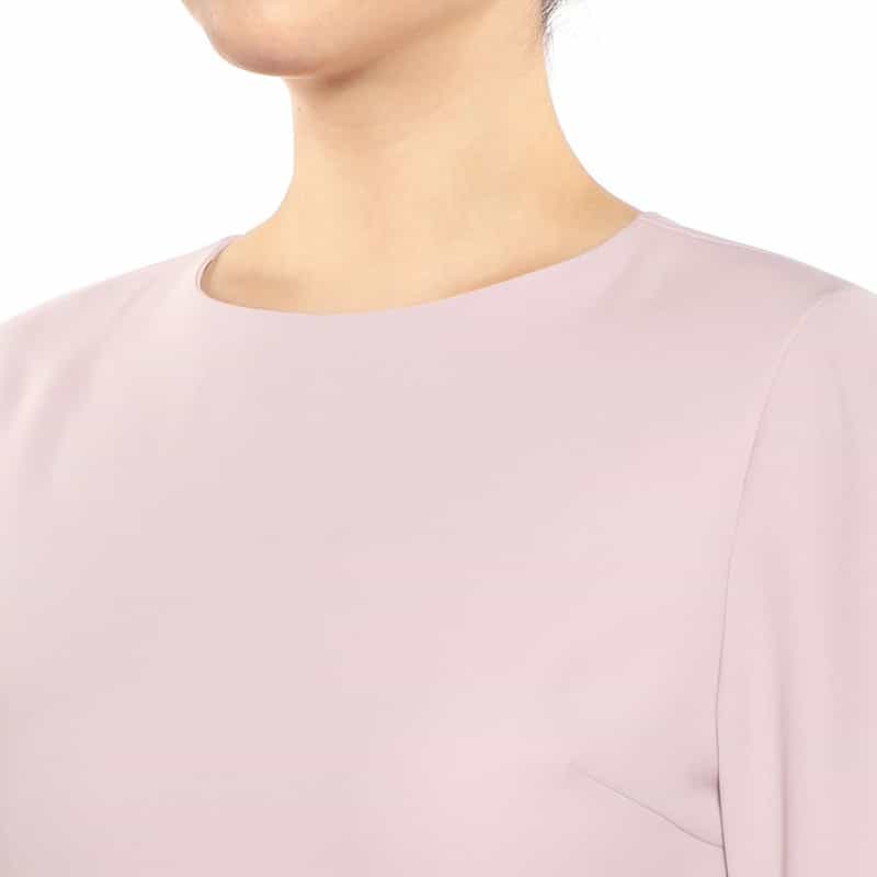 BARNEYS NEW YORK ウォッシャブルラッフルスリーブゲストドレス LIGHT PURPLE