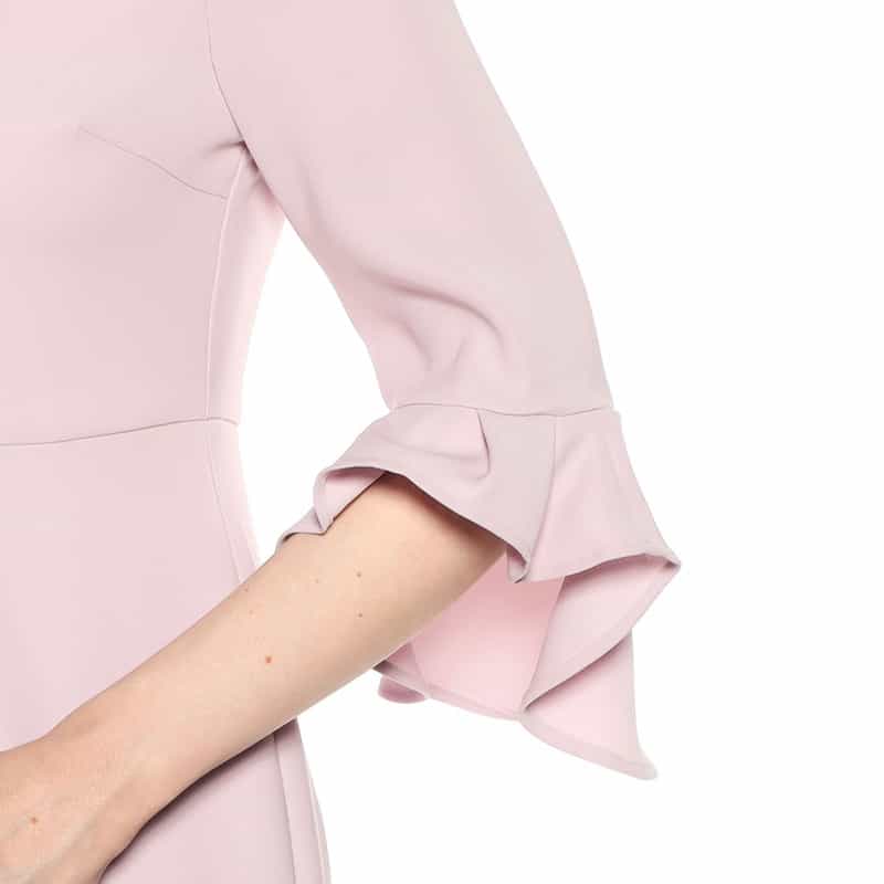 BARNEYS NEW YORK ウォッシャブルラッフルスリーブゲストドレス LIGHT PURPLE