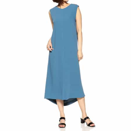 ウォッシャブルバックドレープドレス