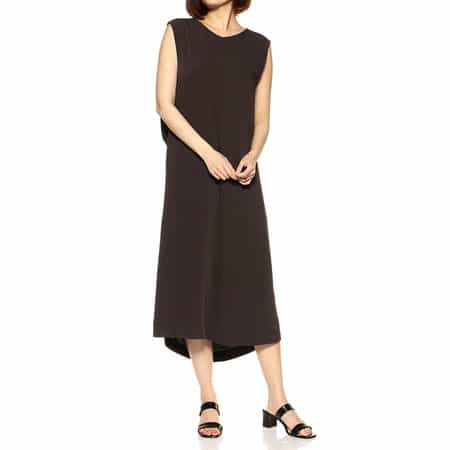 ウォッシャブルバックドレープドレス
