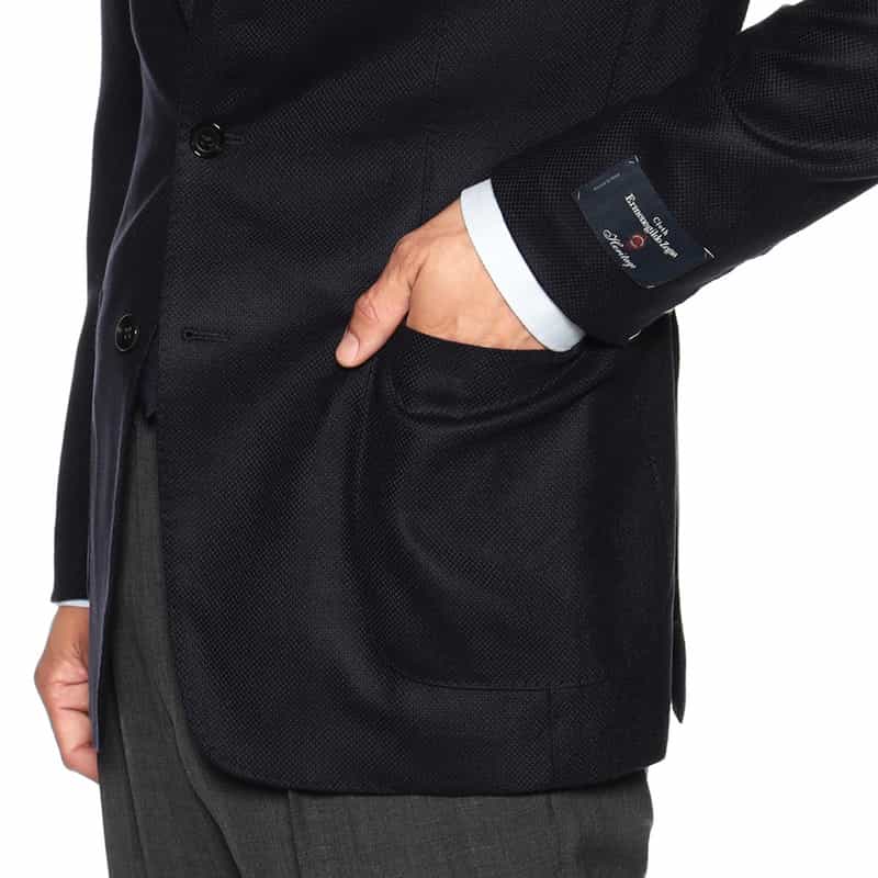 BARNEYS NEW YORK 段返り3Bジャケット “MADISON GOLD“ NAVY