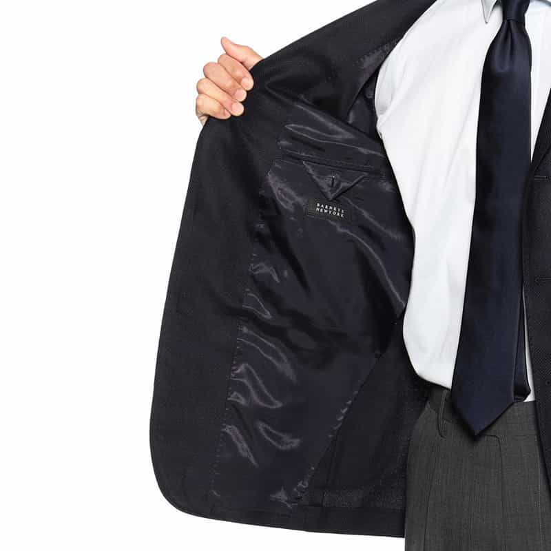 BARNEYS NEW YORK 段返り3Bジャケット “MADISON GOLD“ NAVY