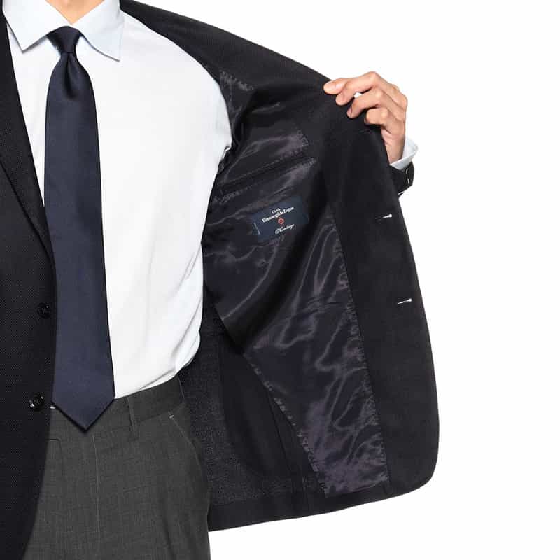 BARNEYS NEW YORK 段返り3Bジャケット “MADISON GOLD“ NAVY