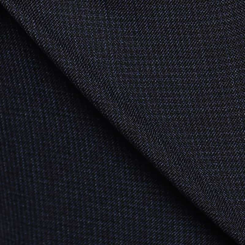 BARNEYS NEW YORK 1プリーツマイクロ千鳥柄ウールパンツ NAVY