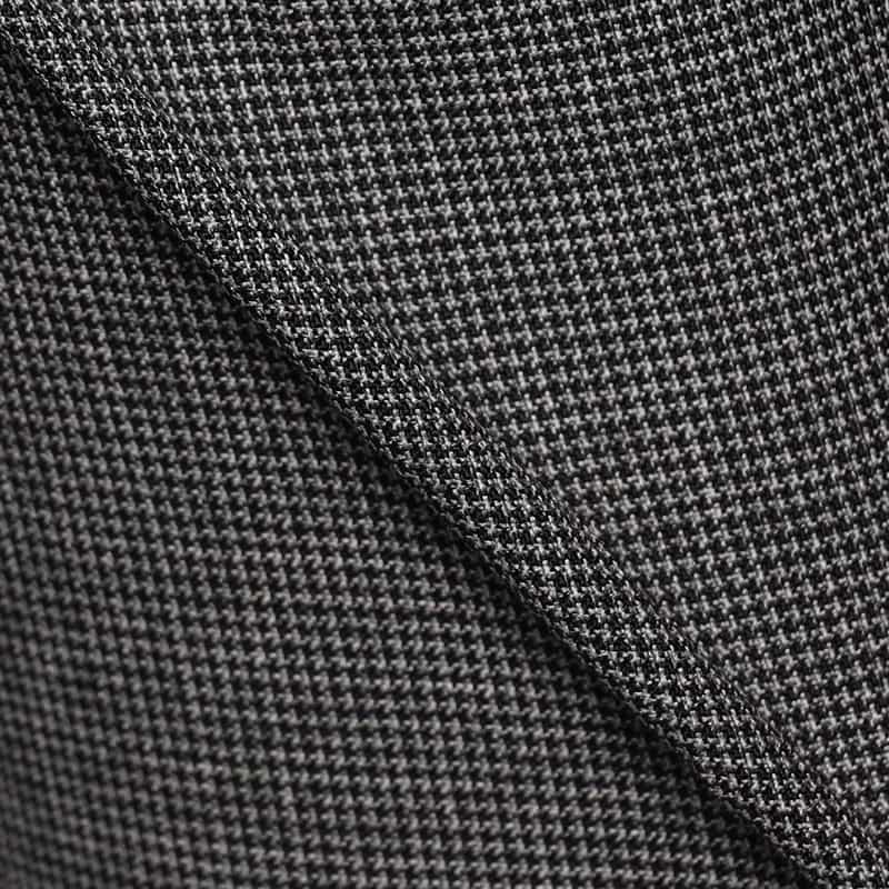 BARNEYS NEW YORK 1プリーツマイクロ千鳥柄ウールパンツ GRAY