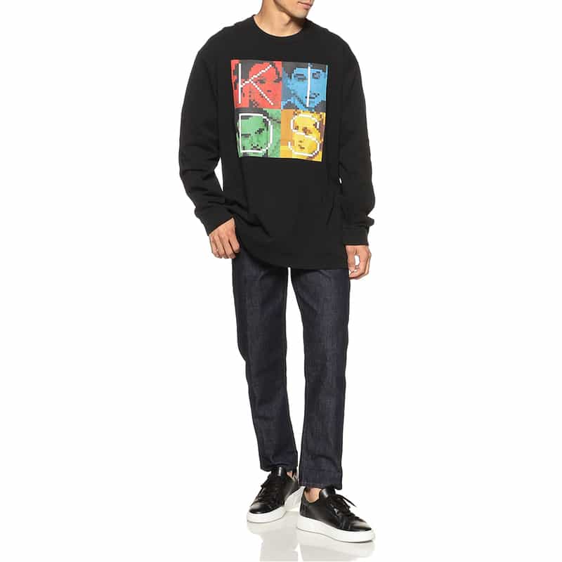 LARRY CLARK バーニーズ ニューヨーク限定プリントロングスリーブTシャツ BLACK