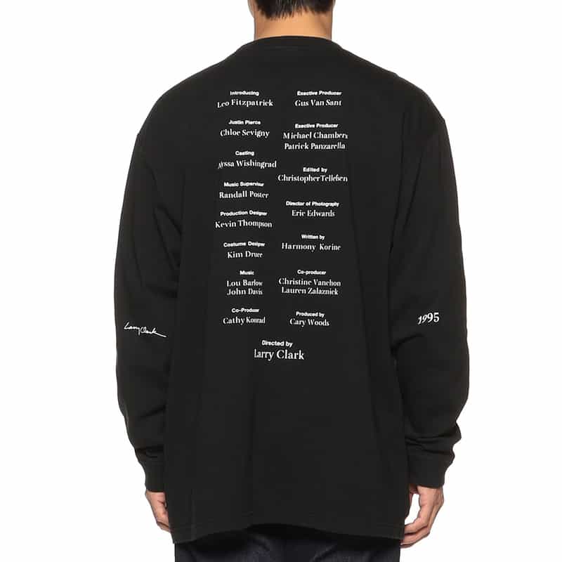 LARRY CLARK バーニーズ ニューヨーク限定プリントロングスリーブTシャツ BLACK