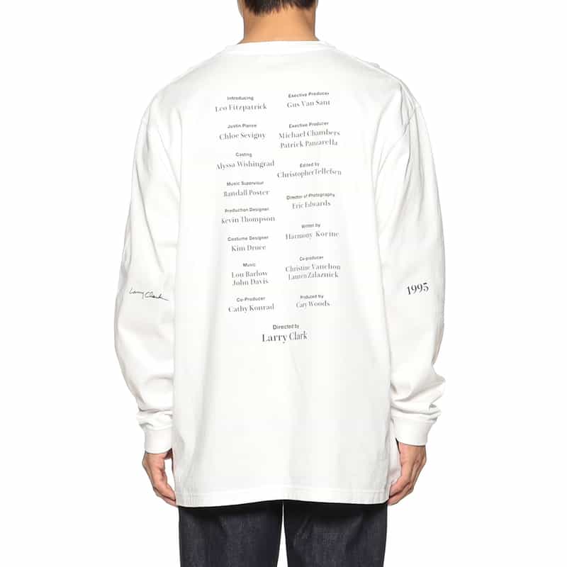 LARRY CLARK バーニーズ ニューヨーク限定プリントロングスリーブTシャツ WHITE