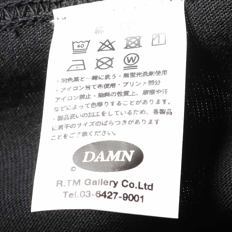 LARRY CLARK バーニーズ ニューヨーク限定プリントTシャツ BLACK