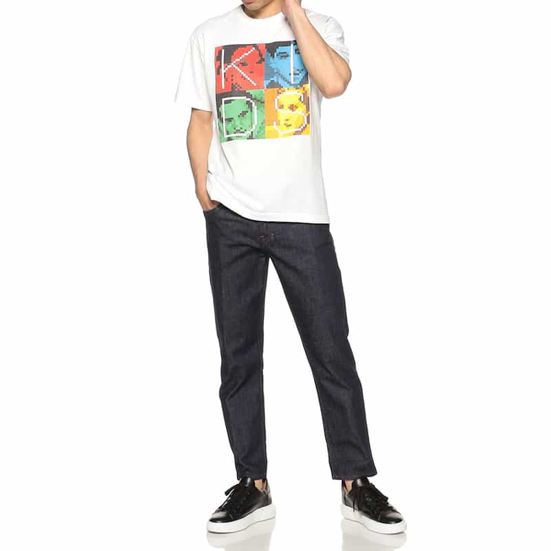 LARRY CLARK バーニーズ ニューヨーク限定プリントTシャツ WHITE