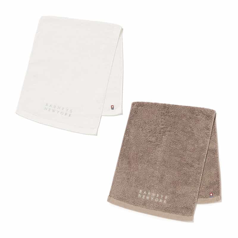 BARNEYS NEW YORK フェイスタオルセット （ライトグレー & ホワイト） L.GRAY WHITE