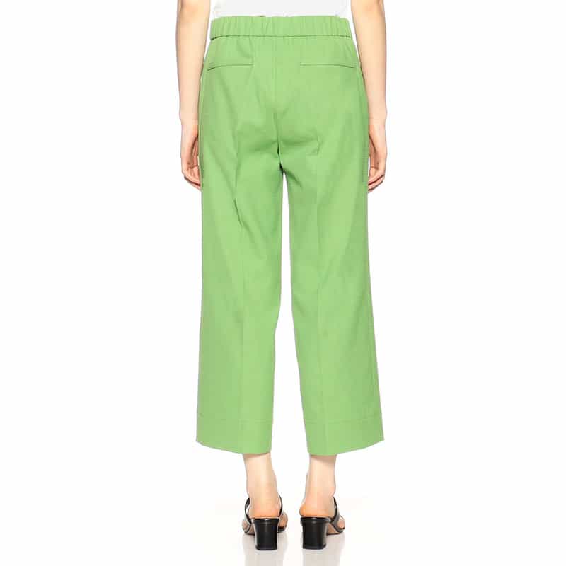 BARNEYS NEW YORK セットアップウォッシャブルクロップドパンツ GREEN