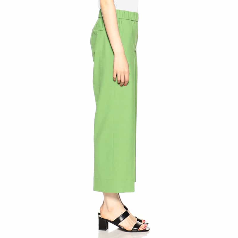 BARNEYS NEW YORK セットアップウォッシャブルクロップドパンツ GREEN