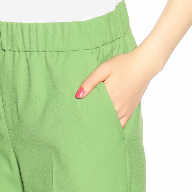 BARNEYS NEW YORK セットアップウォッシャブルクロップドパンツ GREEN