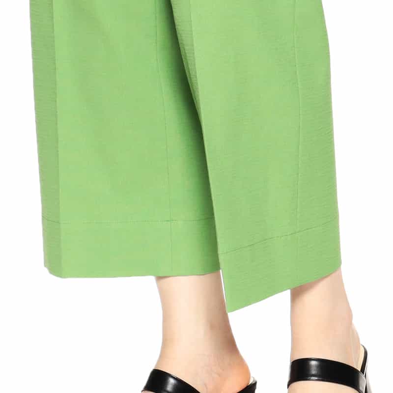 BARNEYS NEW YORK セットアップウォッシャブルクロップドパンツ GREEN