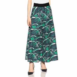 ウォッシャブルフレアプリントパンツ