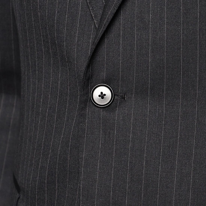 BARNEYS NEW YORK ピンストライプ柄ウールスーツ “MANHATTAN” NAVY