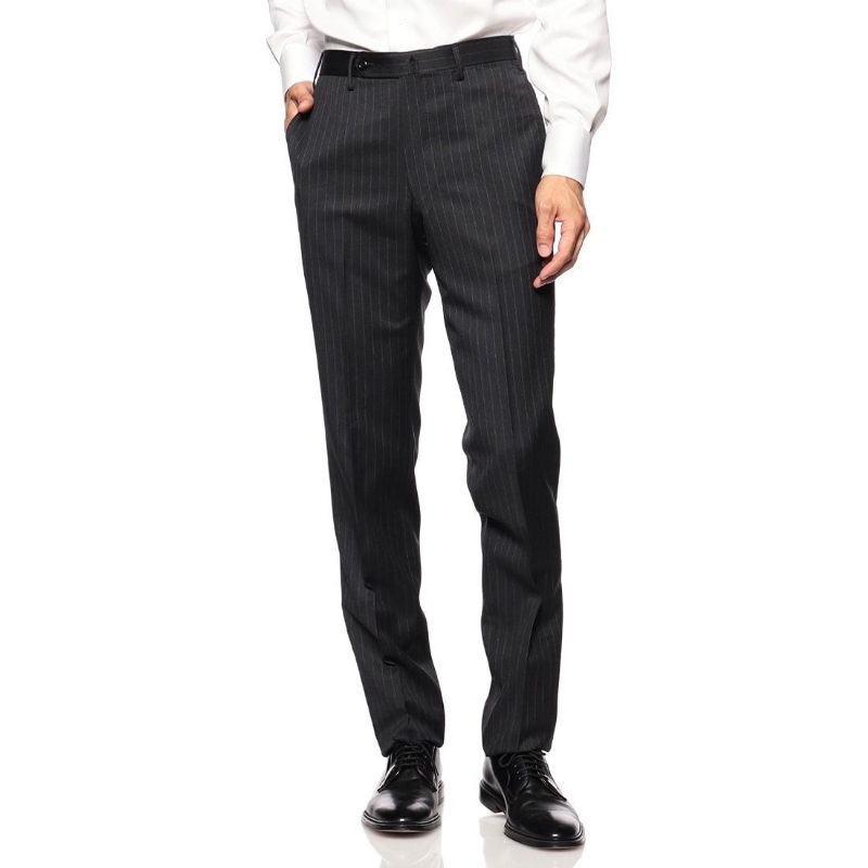 BARNEYS NEW YORK ピンストライプ柄ウールスーツ “MANHATTAN” NAVY