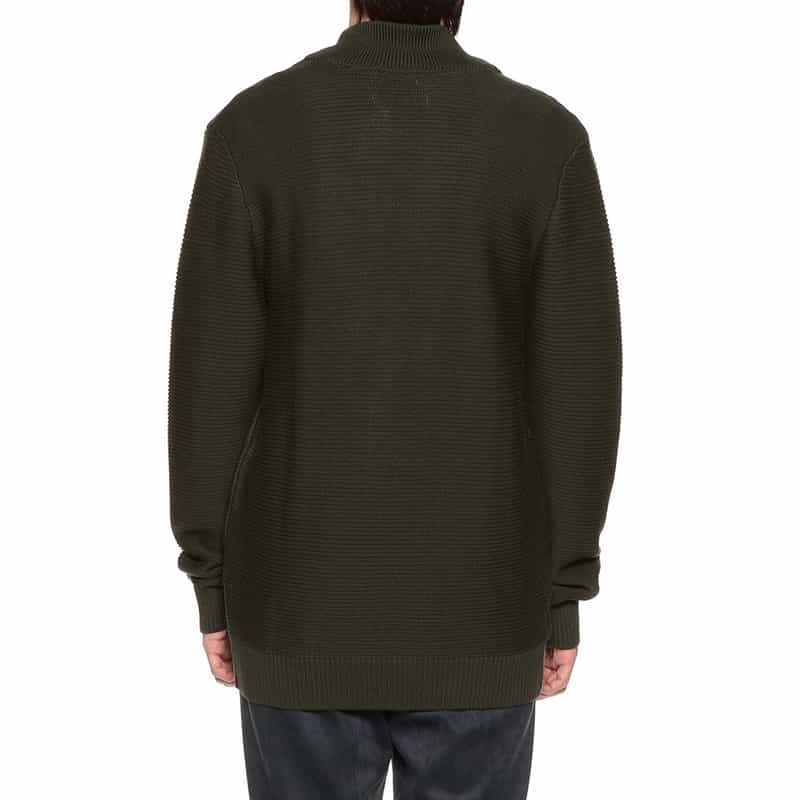 BARNEYS NEW YORK 海島綿Vネックニットカーディガン KHAKI