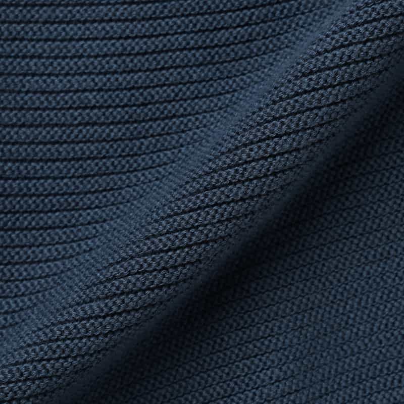 BARNEYS NEW YORK シーアイランドコットン混素材 Vネックニットカーディガン BLUE
