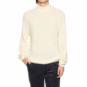 ウォッシャブルモックネックニットプルオーバー