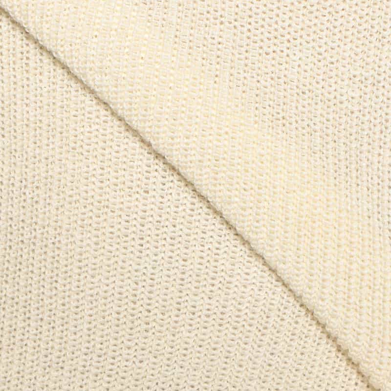 BARNEYS NEW YORK ウォッシャブルモックネックニットプルオーバー WHITE