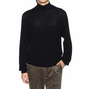 ウォッシャブルモックネックニットプルオーバー