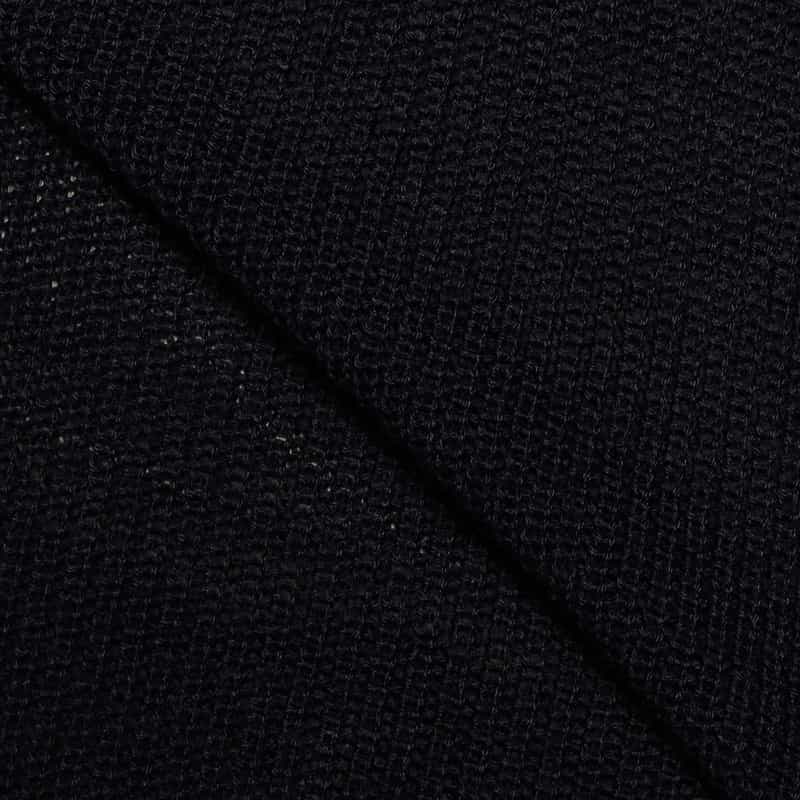 BARNEYS NEW YORK ウォッシャブルモックネックニットプルオーバー NAVY