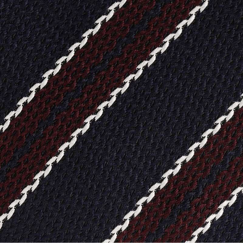 STEFANO BIGI ストライプ柄タイ NAVY