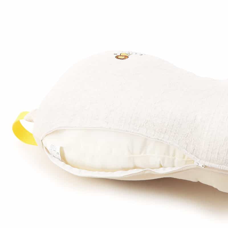 BARNEYS NEW YORK ライオン刺繍授乳クッション GRAY BEIGE