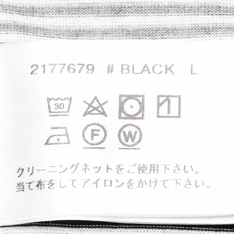BARNEYS NEW YORK オーバーサイズボーダーTシャツ BLACK