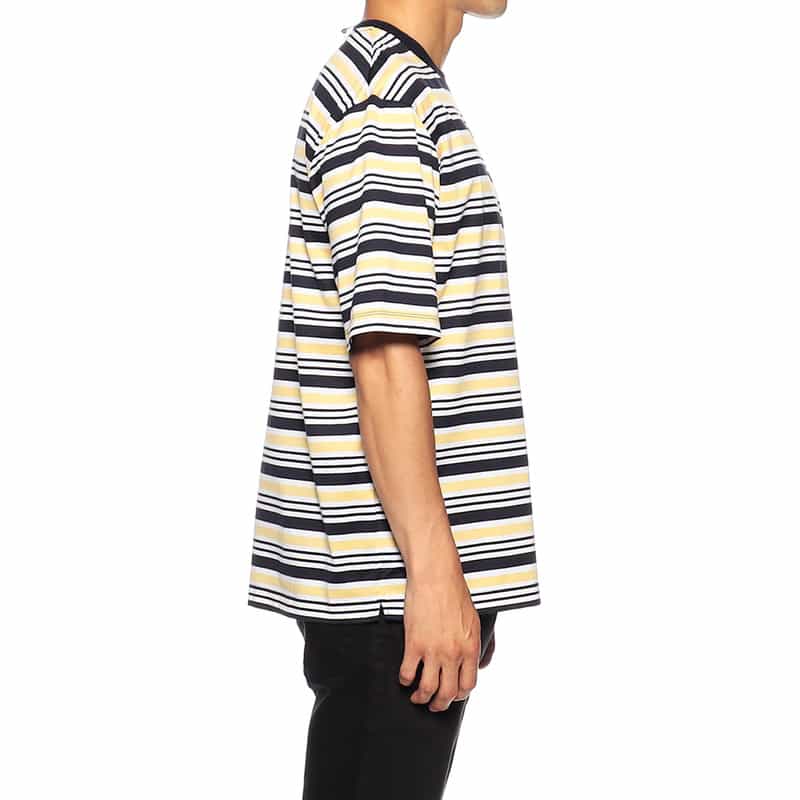 BARNEYS NEW YORK オーバーサイズボーダーTシャツ NAVY