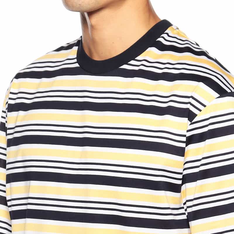 BARNEYS NEW YORK オーバーサイズボーダーTシャツ NAVY