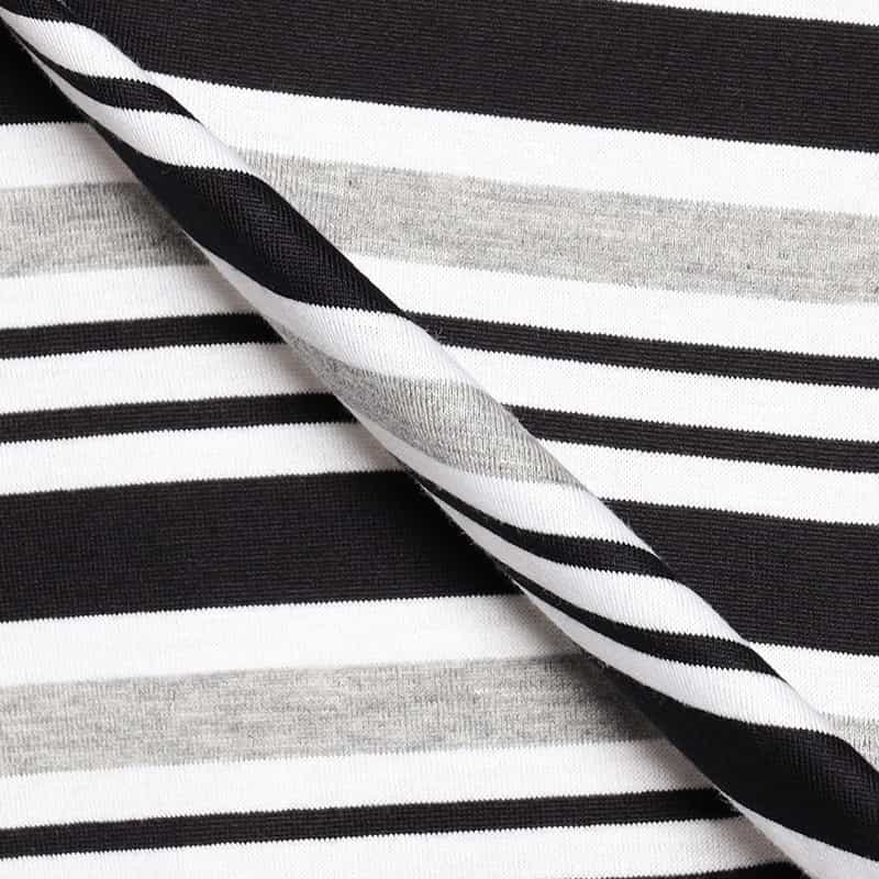 BARNEYS NEW YORK オーバーサイズボーダーTシャツ GRAY