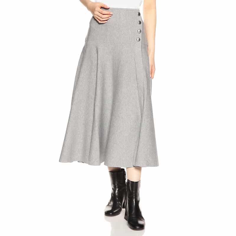 3.1 PHILLIP LIM ミディフレアスカート GRAY