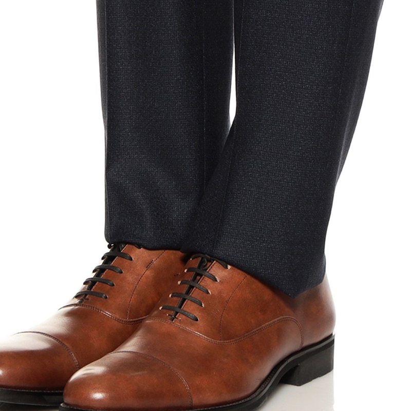 BARNEYS NEW YORK マイクロ千鳥柄スーツ NAVY